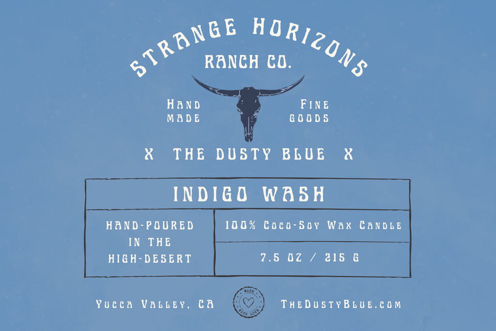 Indigo Wash - Hand-Poured Coconut Soy Wax Candle