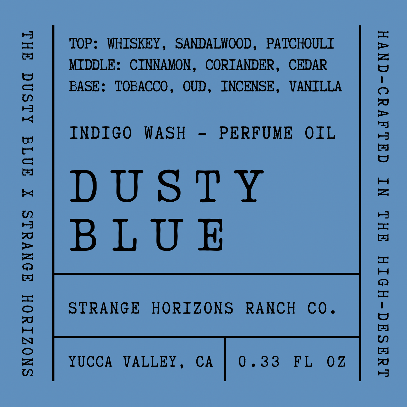 Indigo Wash - Dusty Blue X Strange Horizons Perfume Oil Roller