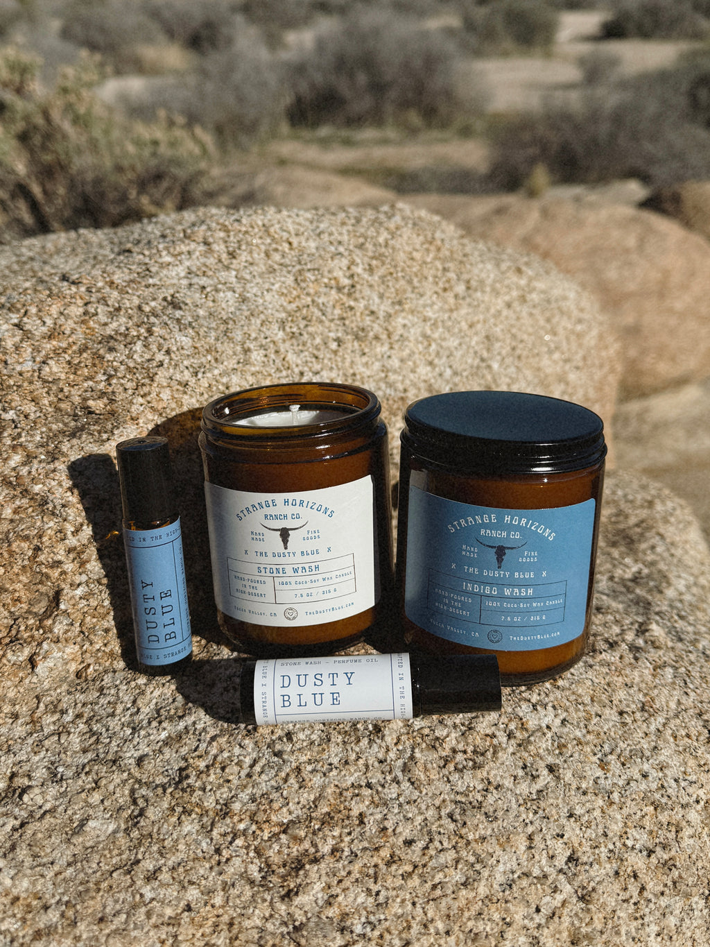 Indigo Wash - Dusty Blue X Strange Horizons Perfume Oil Roller