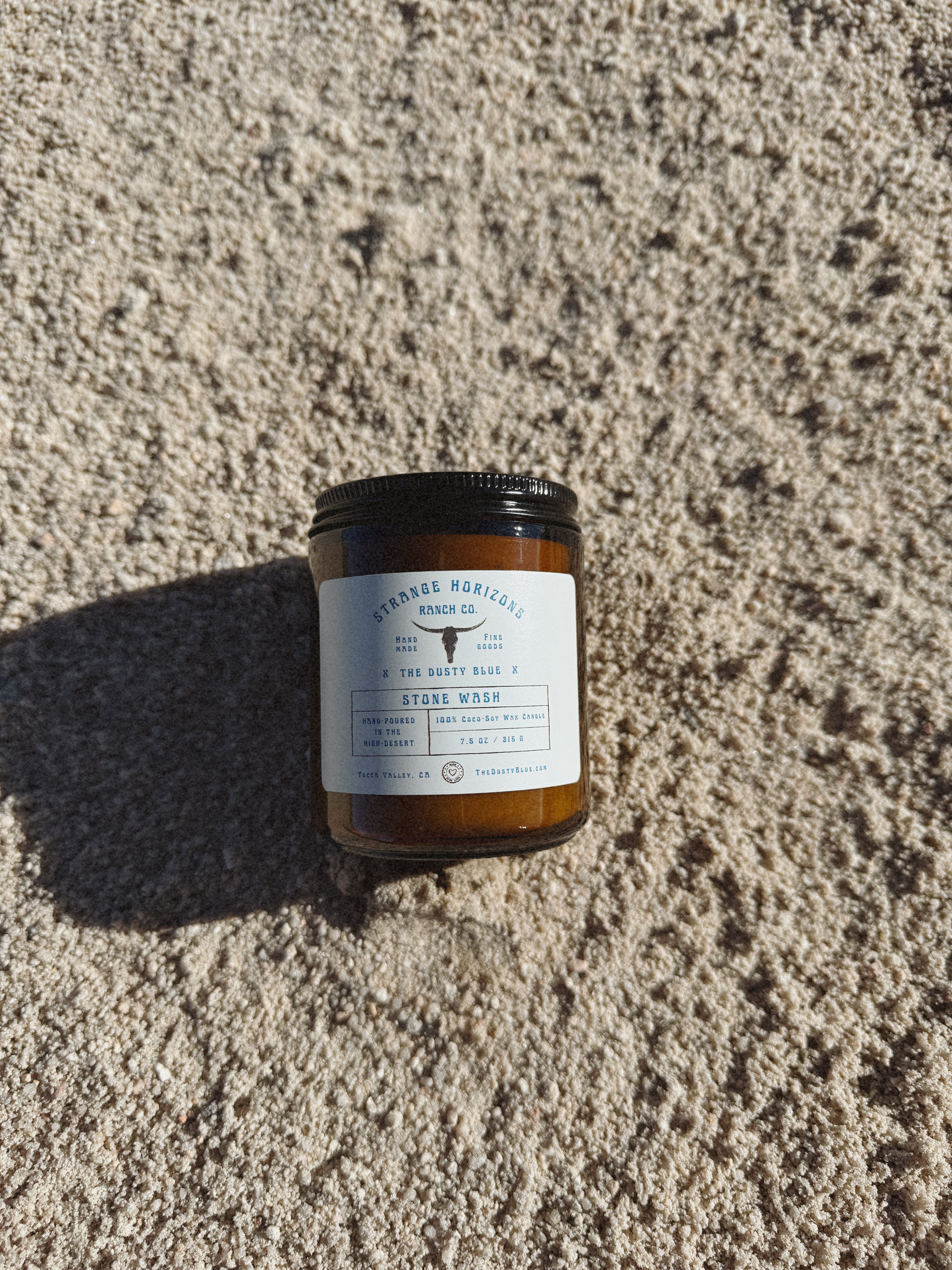 Stone Wash - Hand-Poured Coconut Soy Wax Candle