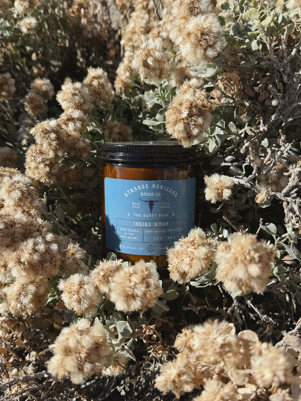 Indigo Wash - Hand-Poured Coconut Soy Wax Candle