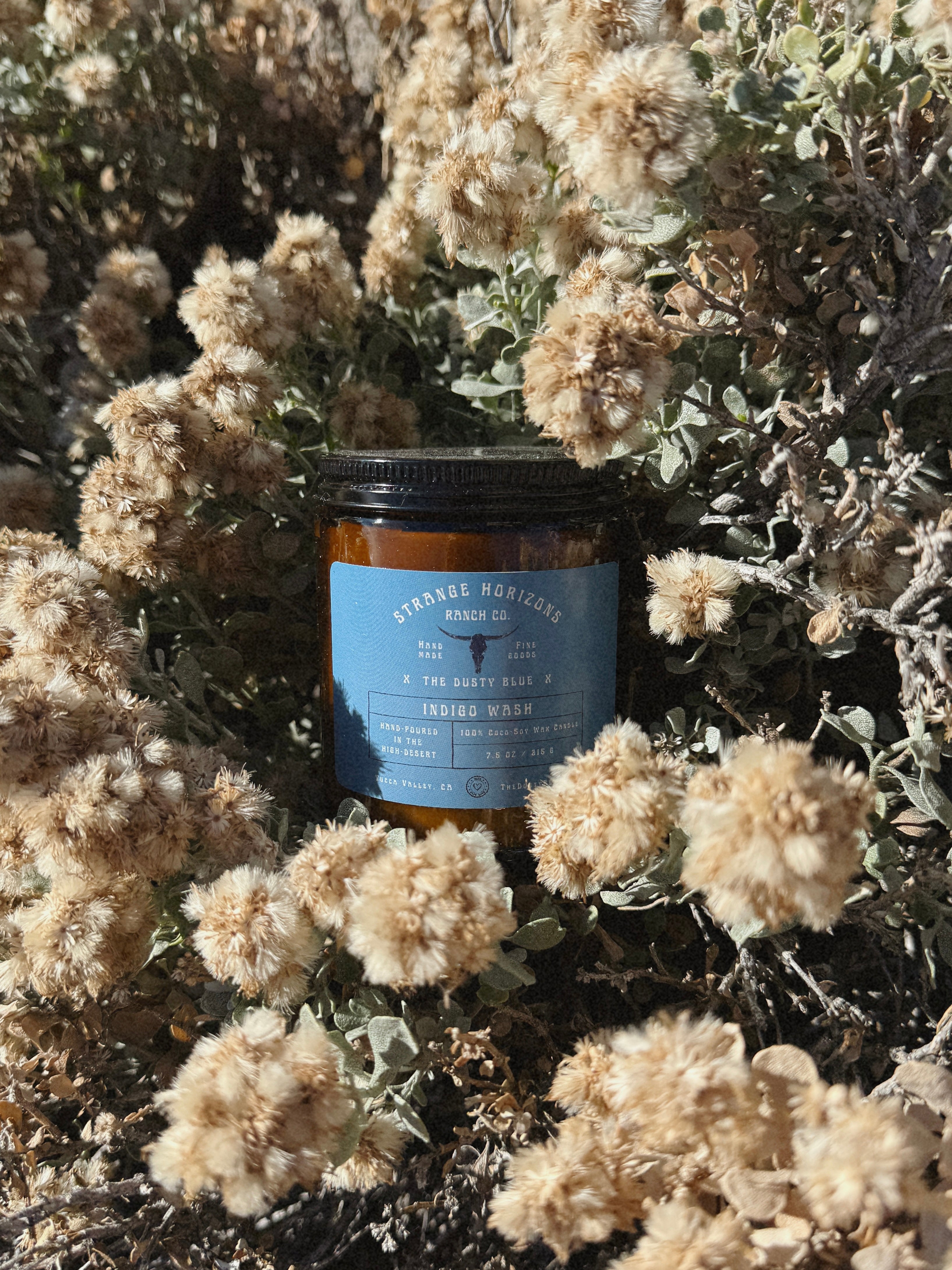 Indigo Wash - Hand-Poured Coconut Soy Wax Candle